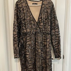 BOOHOO sparkly dress